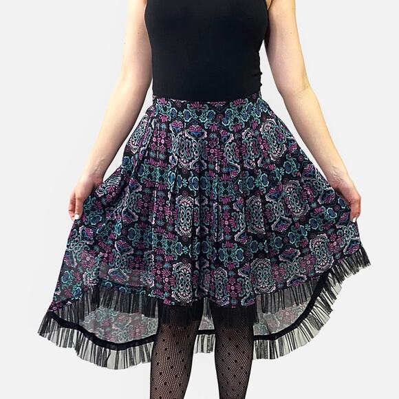Disney Descendants 2 Asymmetrical Ruffle Skirt Sz XS - Picture 1 of 5